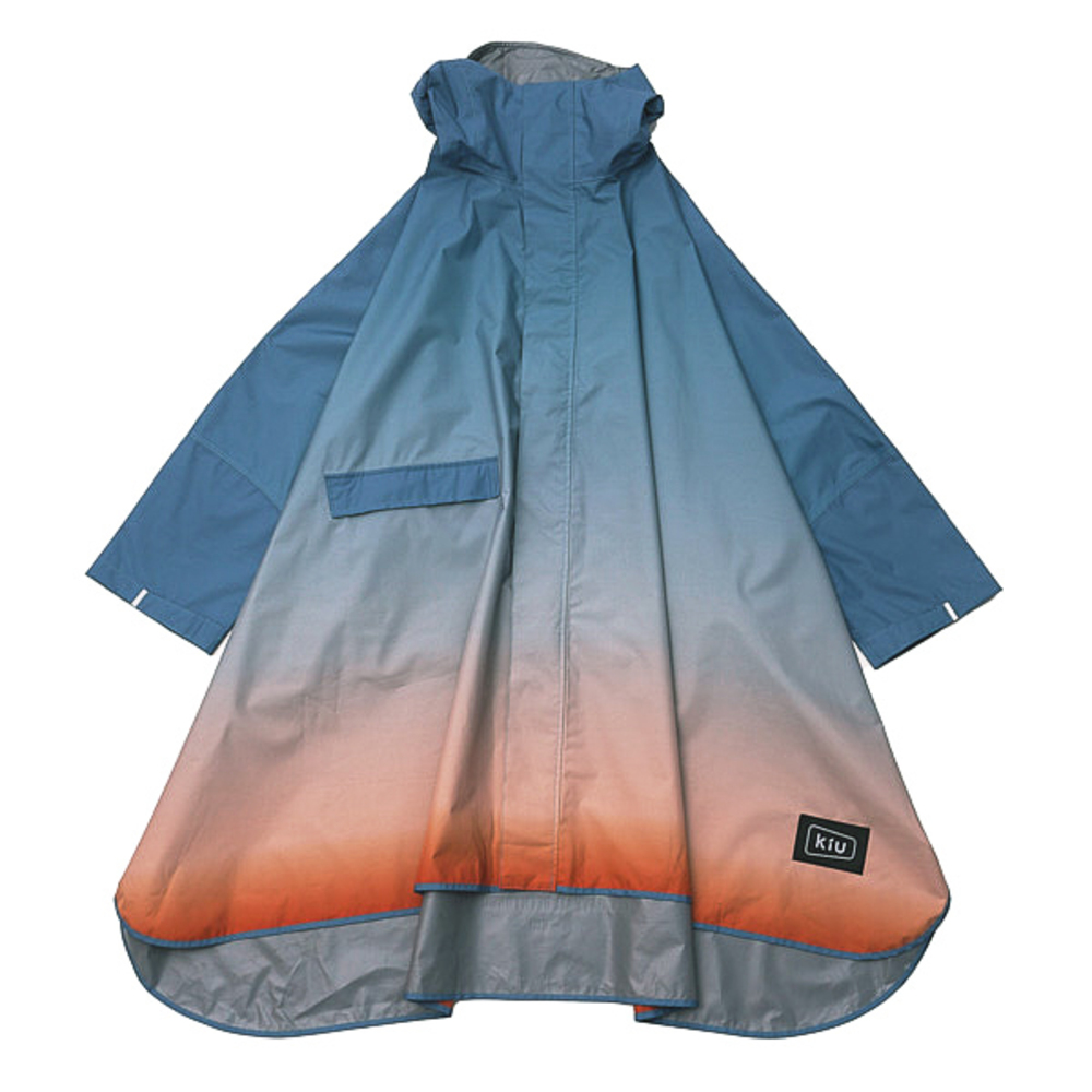 kiu キウ レインコート ポンチョ 通販 ポンチョスリーブ レインポンチョ 雨具 雨合羽 かっぱ 合羽 カッパ フルジップアップ フード ハイネック ポケット | KiU | 12