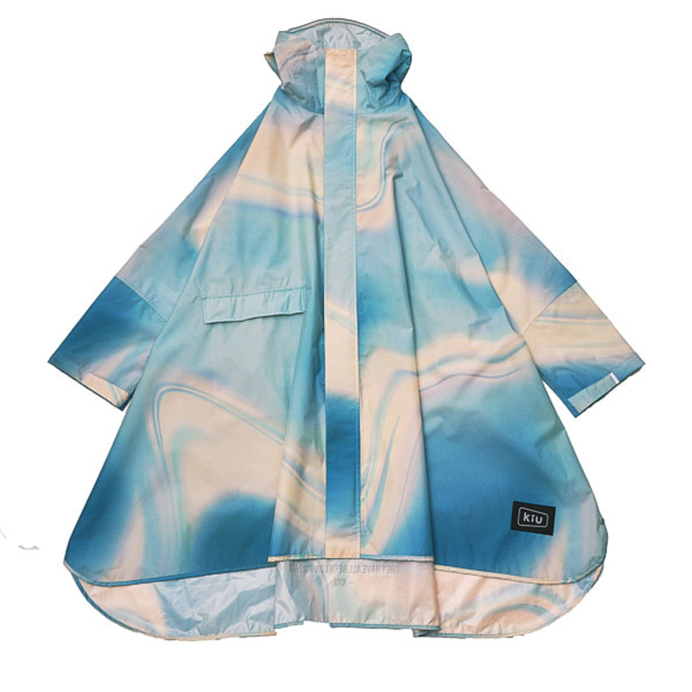 kiu キウ レインコート ポンチョ 通販 ポンチョスリーブ レインポンチョ 雨具 雨合羽 かっぱ 合羽 カッパ フルジップアップ フード ハイネック ポケット | KiU | 14