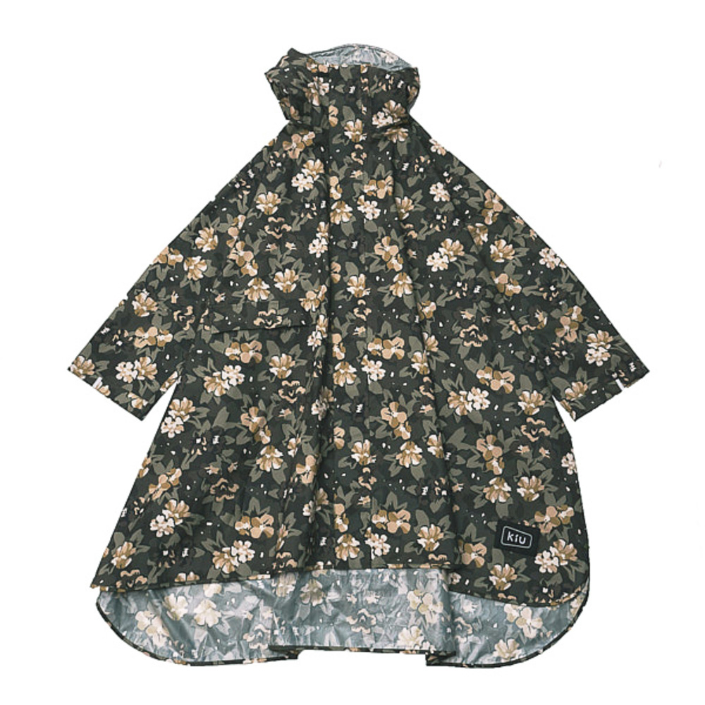 kiu キウ レインコート ポンチョ 通販 ポンチョスリーブ レインポンチョ 雨具 雨合羽 かっぱ 合羽 カッパ フルジップアップ フード ハイネック ポケット | KiU | 15