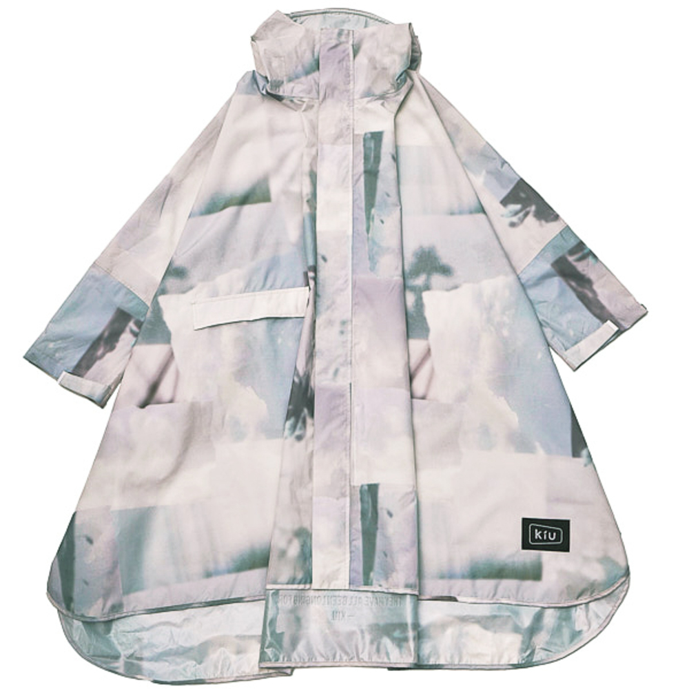 kiu キウ レインコート ポンチョ 通販 ポンチョスリーブ レインポンチョ 雨具 雨合羽 かっぱ 合羽 カッパ フルジップアップ フード ハイネック ポケット | KiU | 17