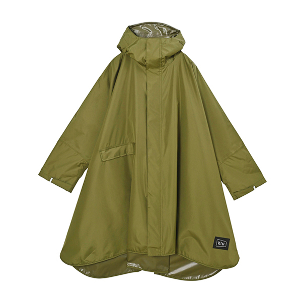 kiu キウ レインコート ポンチョ 通販 ポンチョスリーブ レインポンチョ 雨具 雨合羽 かっぱ 合羽 カッパ フルジップアップ フード ハイネック ポケット | KiU | 07