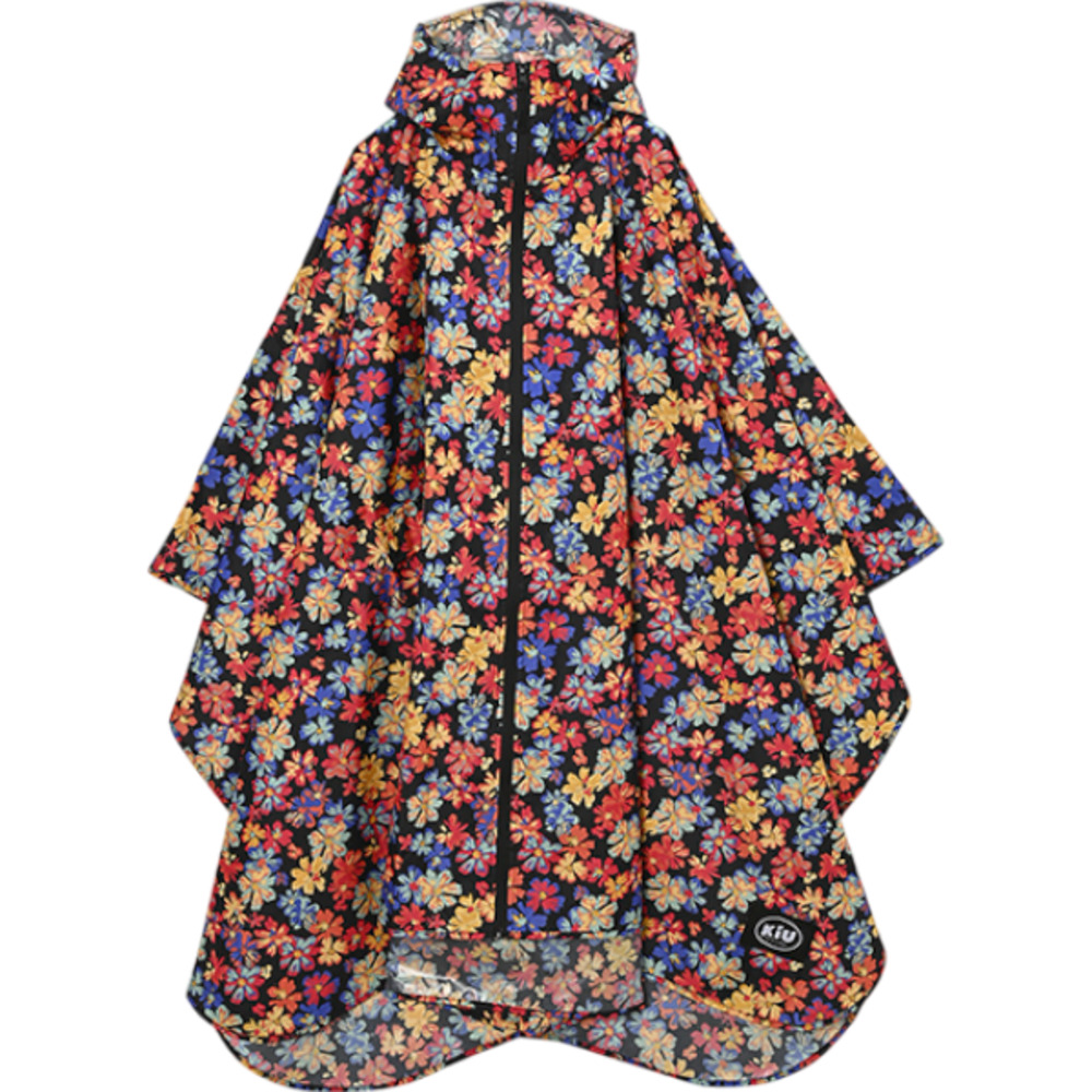 kiu キウ レインコート ポンチョ 通販 ポンチョスリーブ レインポンチョ 雨具 雨合羽 かっぱ 合羽 カッパ フルジップアップ フード ハイネック アウトドア | KiU | 03