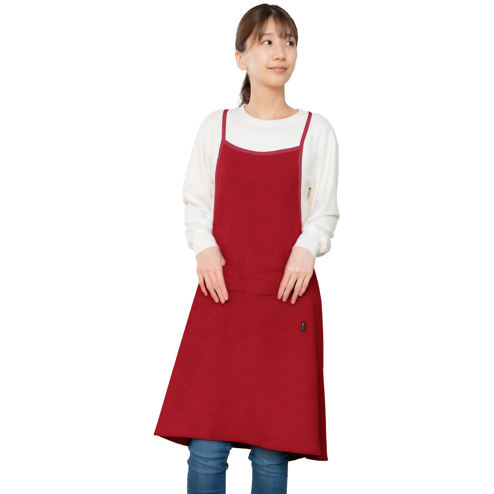 可愛い エプロン値下げ ARASAWA エプロン おしゃれ 通販 クロスエプロン 前掛け かぶるだけ