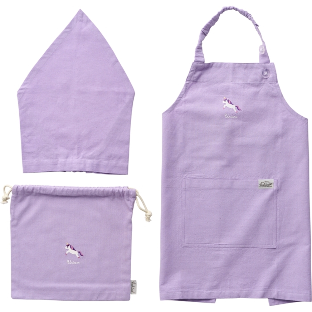 キッズ エプロン 三角巾 セット 通販 バンダナ 巾着付き 子供エプロン