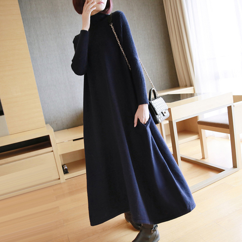 ロング ワンピース 長袖 ロングスカート 超ロング 通販 ロング