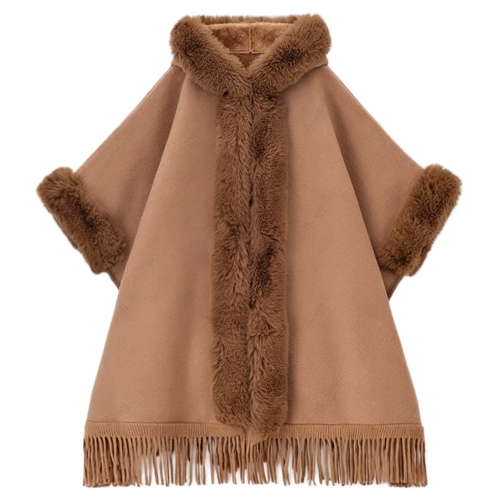 ポンチョ・ケープコート ポンチョ コート ファー 通販 ポンチョ風コート ポンチョコート ケープ