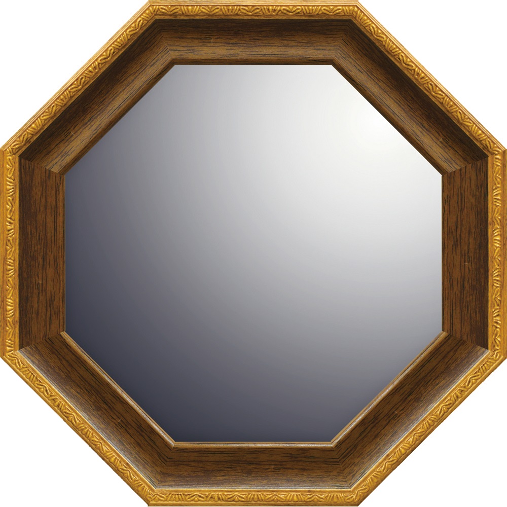 鏡 八角 Sサイズ 通販 八角形ミラー ウォールミラー 八角形 卓上ミラー 壁掛け スタンドミラー かがみ ミラー 卓上 壁掛け鏡 卓上鏡 おしゃれ 木製 木目 | BACKYARD FAMILY | 03