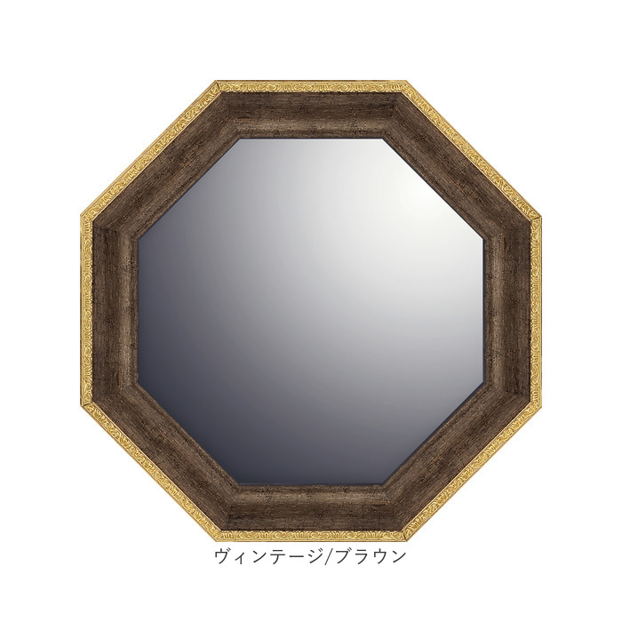 鏡 八角 Sサイズ 通販 八角形ミラー ウォールミラー 八角形 卓上ミラー 壁掛け スタンドミラー かがみ ミラー 卓上 壁掛け鏡 卓上鏡 おしゃれ 木製 木目 | BACKYARD FAMILY | 20