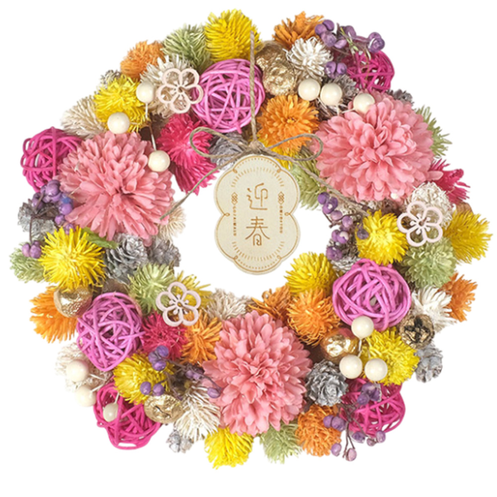 お正月 リース M 通販 玄関リース 冬 玄関 飾り Mサイズ 玄関飾り 壁