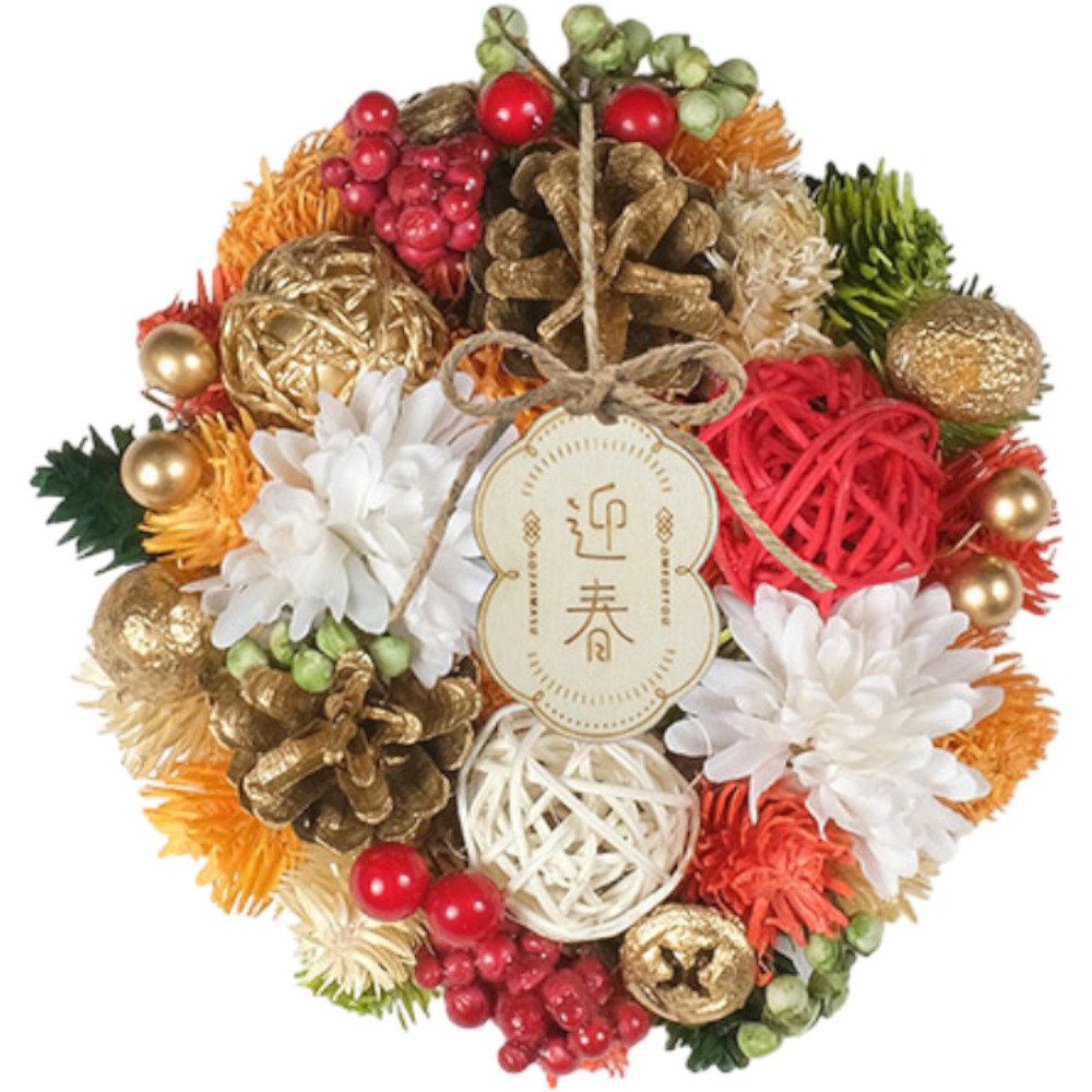 お正月 リース S 通販 玄関リース 冬 玄関 飾り Sサイズ 玄関飾り 壁