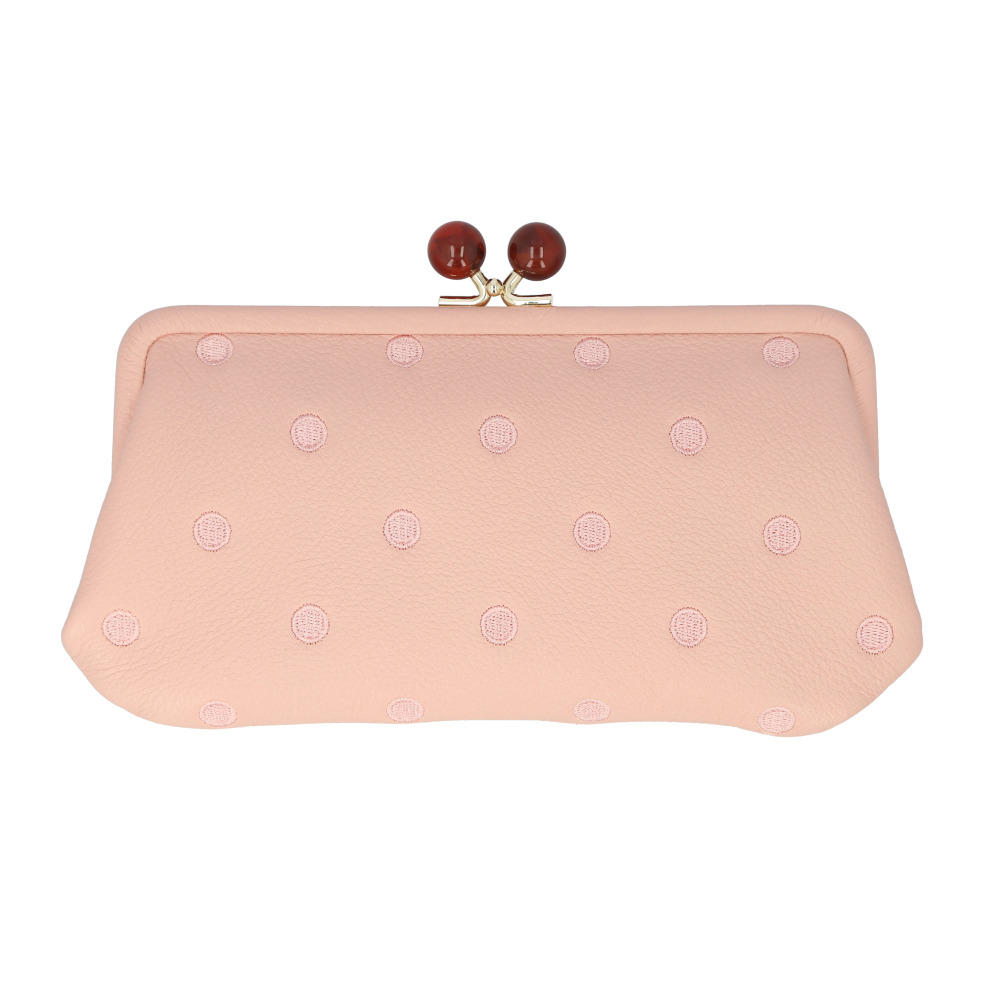 【未使用】ペルケ☆長財布☆ピンクベージュ☆がま口タイプ perche（ペルケ） 財布 perche 08-06-03161 通販 がま口 長財布 本革