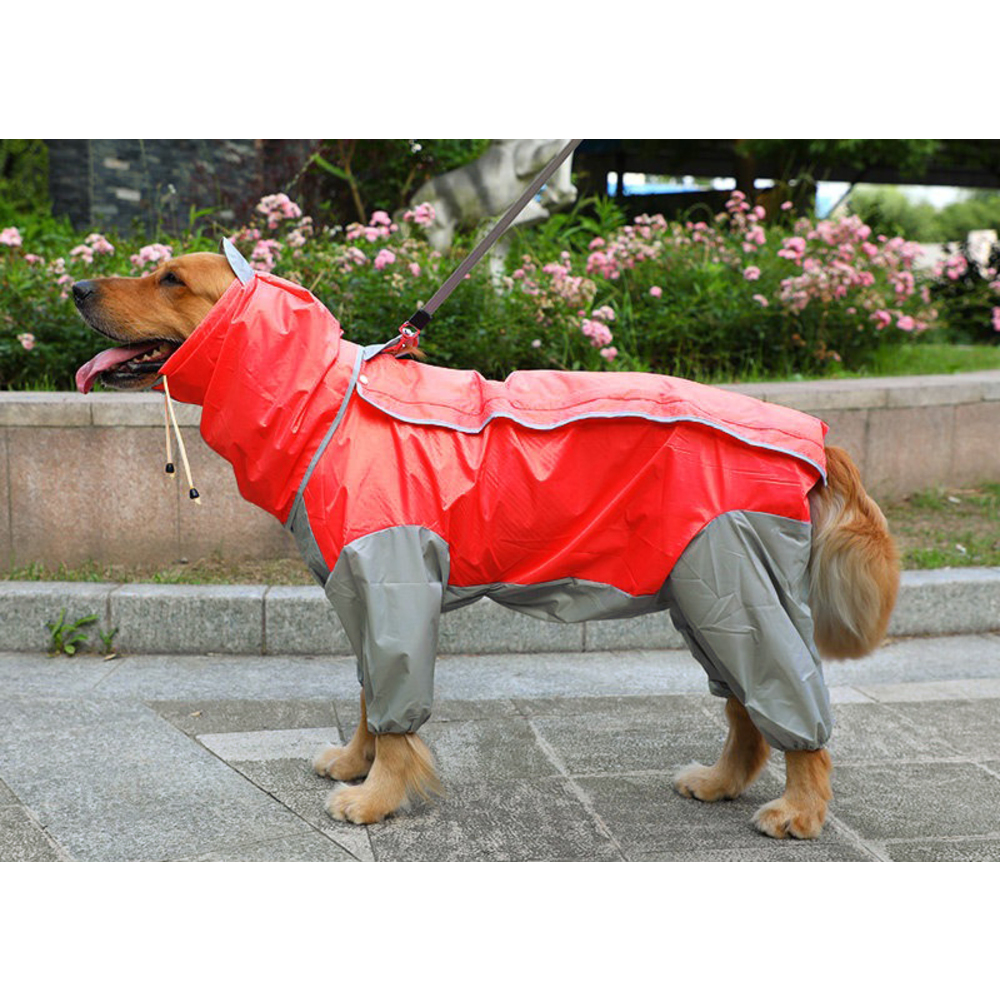 犬 レインコート 中型犬 通販 大型犬 ポンチョ 犬レインコート ペットレインコート 犬用 犬服 犬用レインコート 雨具 軽量 取り外し簡単 着脱簡単 帽子付｜backyard-1｜06