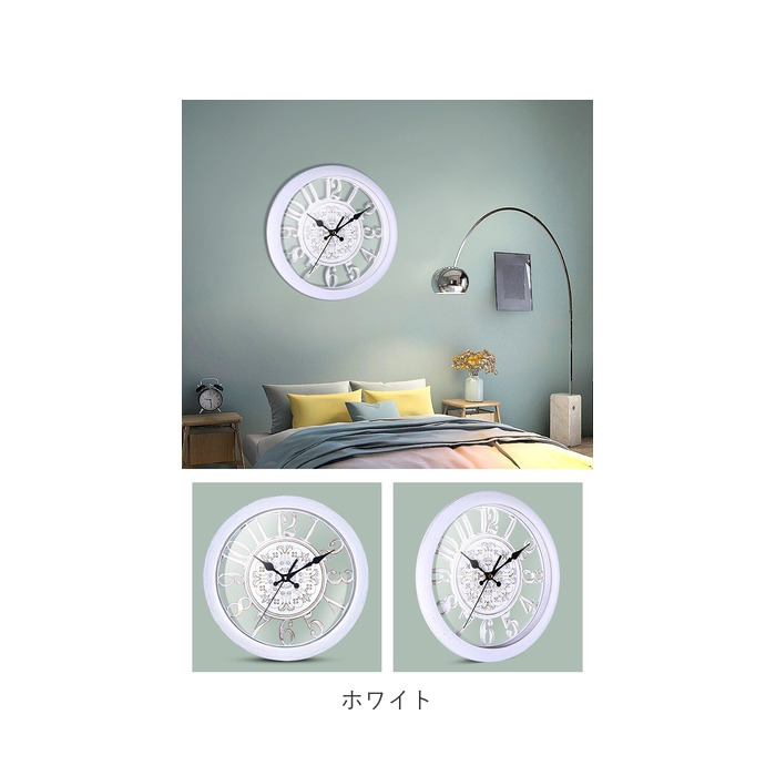 時計 壁掛け おしゃれ 通販 掛け時計 アナログ ウォールクロック 掛時計 壁掛け時計 大きい 見やすい 28cm 11インチ レトロ ゴージャス ヨーロピアン｜backyard-1｜18