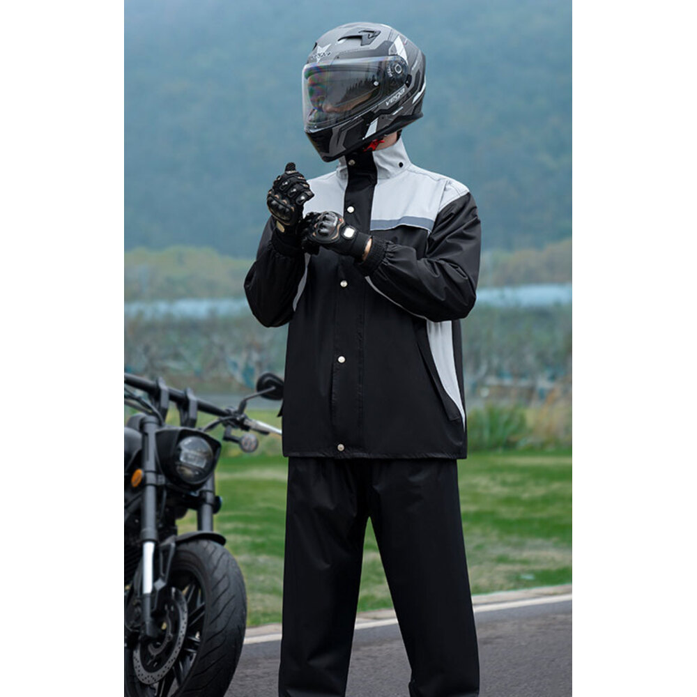 Amazon | RENHE バイク用レインウェア メンズ 上下セット バイク