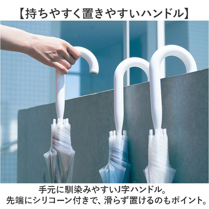 +tic プラスチック 傘 通販 ビニール傘 ビニール 長傘 雨傘 60cm 60センチ 透明傘 グラスファイバー レディース メンズ ビニ傘 かさ カサ おしゃれ | ＋TIC | 03