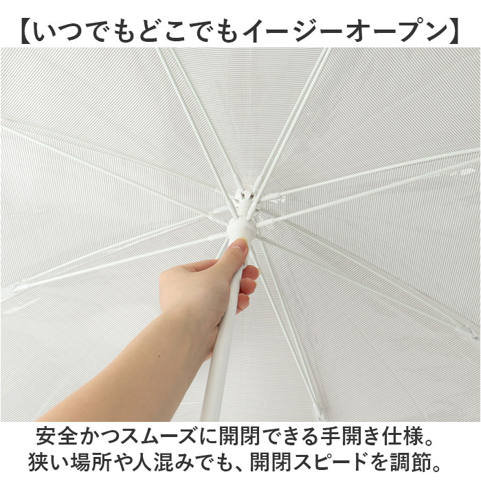 +tic プラスチック 傘 通販 ビニール傘 ビニール 長傘 雨傘 60cm 60センチ 透明傘 グラスファイバー レディース メンズ ビニ傘 かさ カサ おしゃれ | ＋TIC | 04