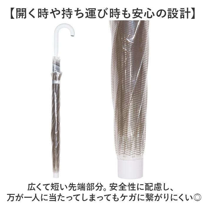 +tic プラスチック 傘 通販 ビニール傘 ビニール 長傘 雨傘 60cm 60センチ 透明傘 グラスファイバー レディース メンズ ビニ傘 かさ カサ おしゃれ | ＋TIC | 08