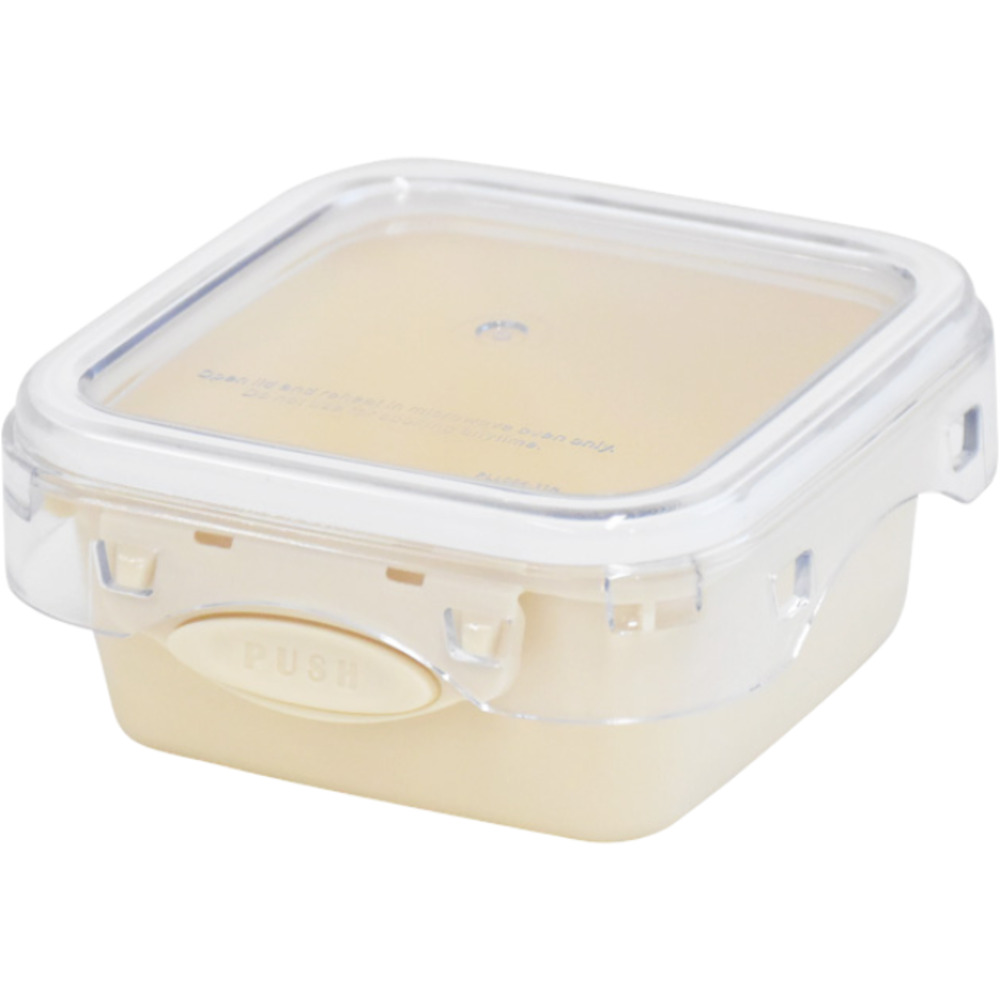 push&push ランチボックス 230ml 通販 弁当箱 お弁当箱 デザートケース フードコンテナ 保存容器 1段 一段 ワンプッシュ おしゃれ 本体のみ 電子レンジ対応 |  | 02