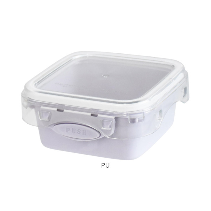 push&push ランチボックス 230ml 通販 弁当箱 お弁当箱 デザートケース フードコンテナ 保存容器 1段 一段 ワンプッシュ おしゃれ 本体のみ 電子レンジ対応 |  | 15