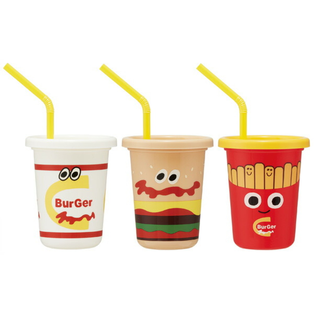 プラスチック コップ セット 子供 キッズ かわいいコップ キャラクター ストロー付き タンブラー ...