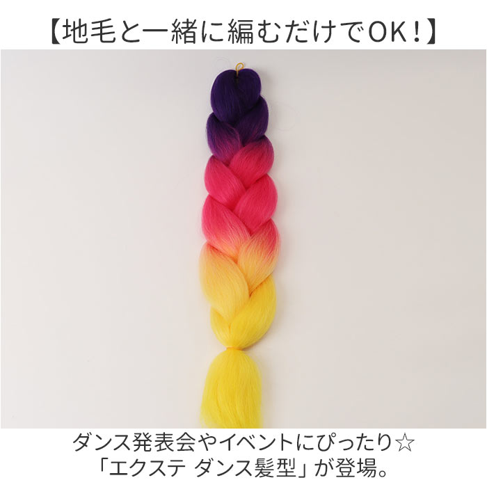 キッズ ダンス ヘア エクステ 通販 ブレイズエクステ カラーエクステ ヘアエクステ 付け毛 つけ毛 付け髪 つけ髪 エクステンション ブレイズ 子供 こども | BACKYARD FAMILY | 11