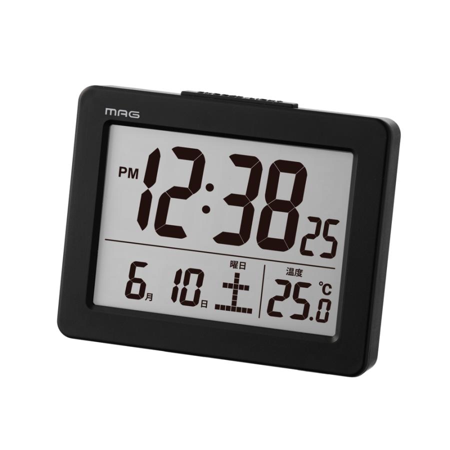 デジタル時計 おしゃれ 置き時計 見やすい表示のデジタル目覚まし時計 デジタル置き時計 MAG T-779 ブリム 置時計 時計 目覚まし時計｜backyard-1｜04