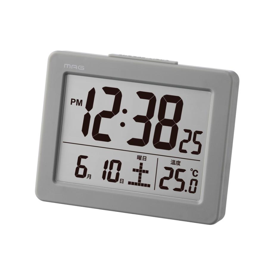 デジタル時計 おしゃれ 置き時計 見やすい表示のデジタル目覚まし時計 デジタル置き時計 MAG T-779 ブリム 置時計 時計 目覚まし時計｜backyard-1｜03