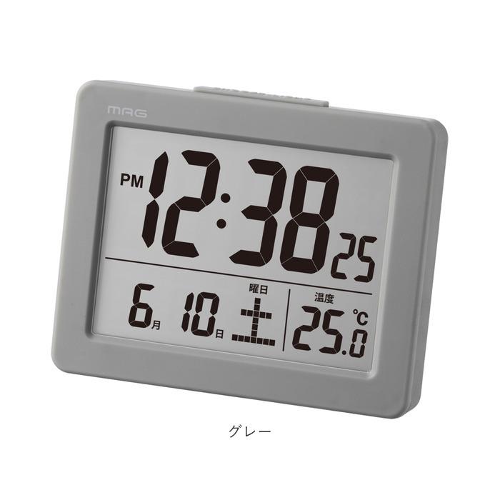 デジタル時計 おしゃれ 置き時計 見やすい表示のデジタル目覚まし時計 デジタル置き時計 MAG T-779 ブリム 置時計 時計 目覚まし時計｜backyard-1｜14
