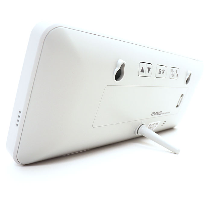 mag 電波時計 T797 通販 ノア精密 デジタル時計 湿度計 温度計 デジタル温度計 デジタル湿度計 デジタル置時計 デジタル置き時計 置き掛け兼用 |  | 09