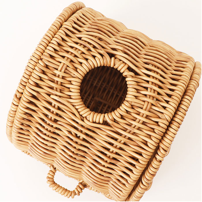 ティシュケース おしゃれ 通販 UTILE ユティル ティッシュカバー ボックスティッシュケース ロールペーパー トイレットペーパー 詰め替え かご編み 洗える | UTILE | 10