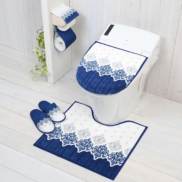 フラットトイレマット３点セット新品【日本製】 Amazon｜トイレマット セット 5点 ロング U型便座用 おしゃれ