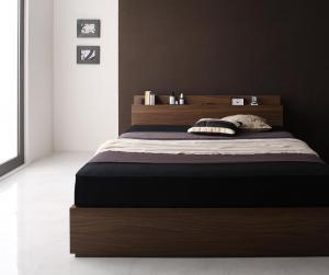 販売売品 ロングセラー 人気 ベッド ベッドフレーム マットレス付き 収納付き 木製 コンセント付き 収納ベッド マルチラススーパースプリングマットレス付き ダブル