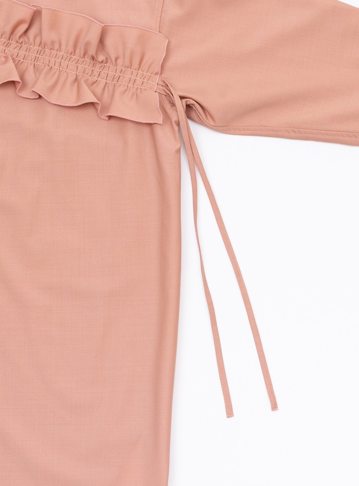 MIND マインド フリル ブラウス 長袖 通販 フリルブラウス 長袖