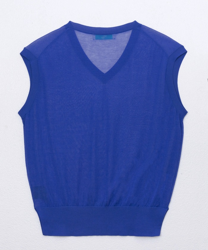 マインド MIND マインド シアーベスト ベスト 通販 チョッキ レイヤード 重ね着 透け感 Vネック vネック ノースリーブ 触り心地がよい レディース 上品 |  | 18