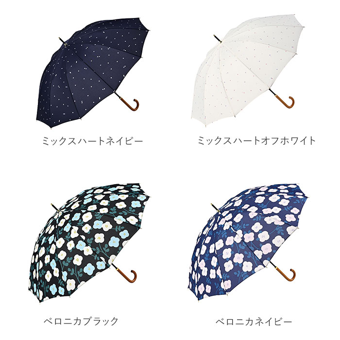 ニフティカラーズ 長傘 通販 nifty colors 傘 レディース 手開き 55cm 晴雨兼用 12本骨 かさ カサ １２本骨 おしゃれ シンプル 丈夫 グラスファイバー 親骨 |  | 23