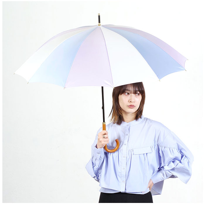 ニフティカラーズ 長傘 通販 nifty colors 傘 レディース 手開き 55cm 晴雨兼用 12本骨 かさ カサ １２本骨 おしゃれ シンプル 丈夫 グラスファイバー 親骨 |  | 09