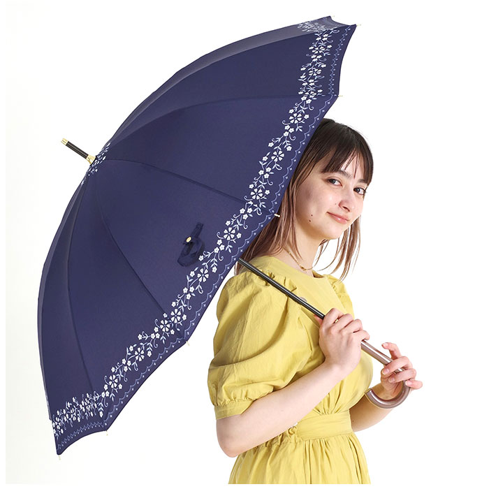 ニフティカラーズ 長傘 通販 nifty colors 傘 レディース 手開き 55cm 晴雨兼用 12本骨 かさ カサ １２本骨 おしゃれ シンプル 丈夫 グラスファイバー 親骨 |  | 11