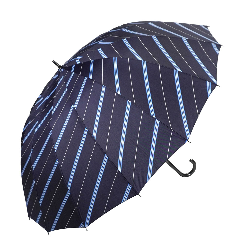 長傘 65cm 16本骨 メンズ 通販 雨傘 傘 かさ カサ アンブレラ メンズ傘 グラスファイバー骨 丈夫 風に強い 骨が多い カジュアル かっこいい 紳士 男性 長傘 |  | 01
