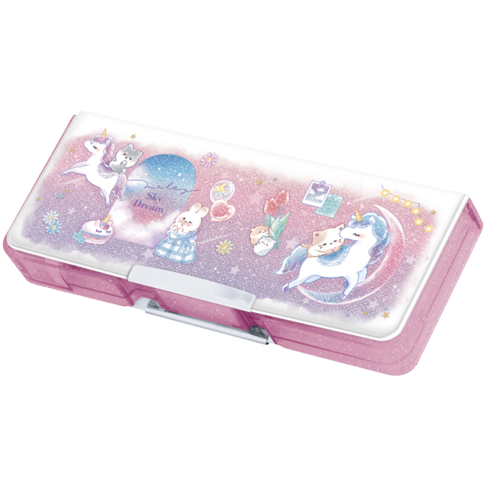 筆箱 小学生 通販 ペンケース 箱型 両面開き ふでばこ ソフトペンケース かわいい コンパクト 小学校 女の子 入学準備 入学祝い ギフト 文具 文房具 子供 筆箱 | CRUX | 04