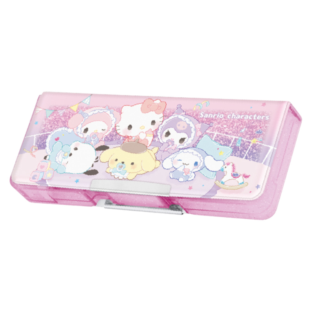 筆箱 小学生 通販 ペンケース 箱型 両面開き ふでばこ ソフトペンケース キャラクター グッズ かわいい コンパクト 小学校 女の子 入学準備 入学祝い | CRUX | 01