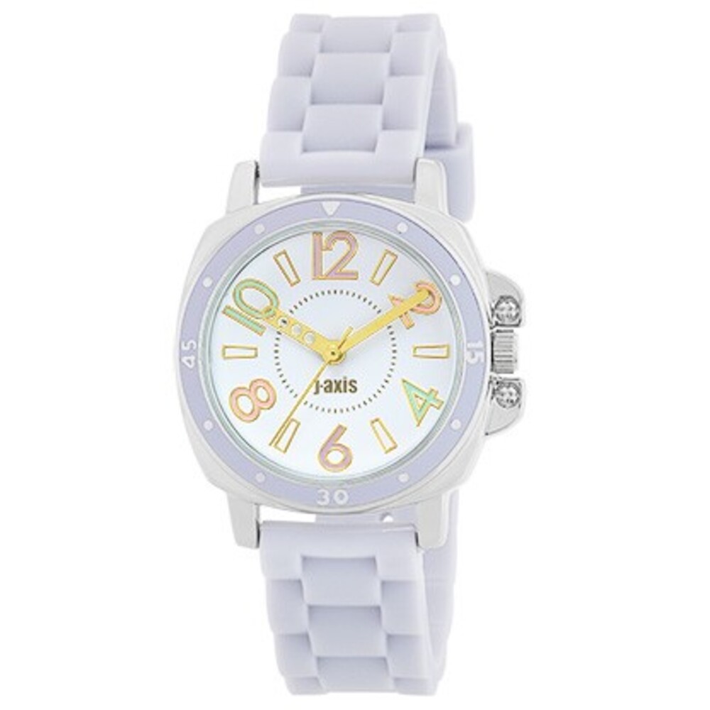 ジェイアクシス 腕時計 通販 J-AXIS 25L1362 リストウォッチ 時計 ウォッチ レディース 樹脂バンド ラバーベルト アナログ 3針  おしゃれ かわいい 婦人時計