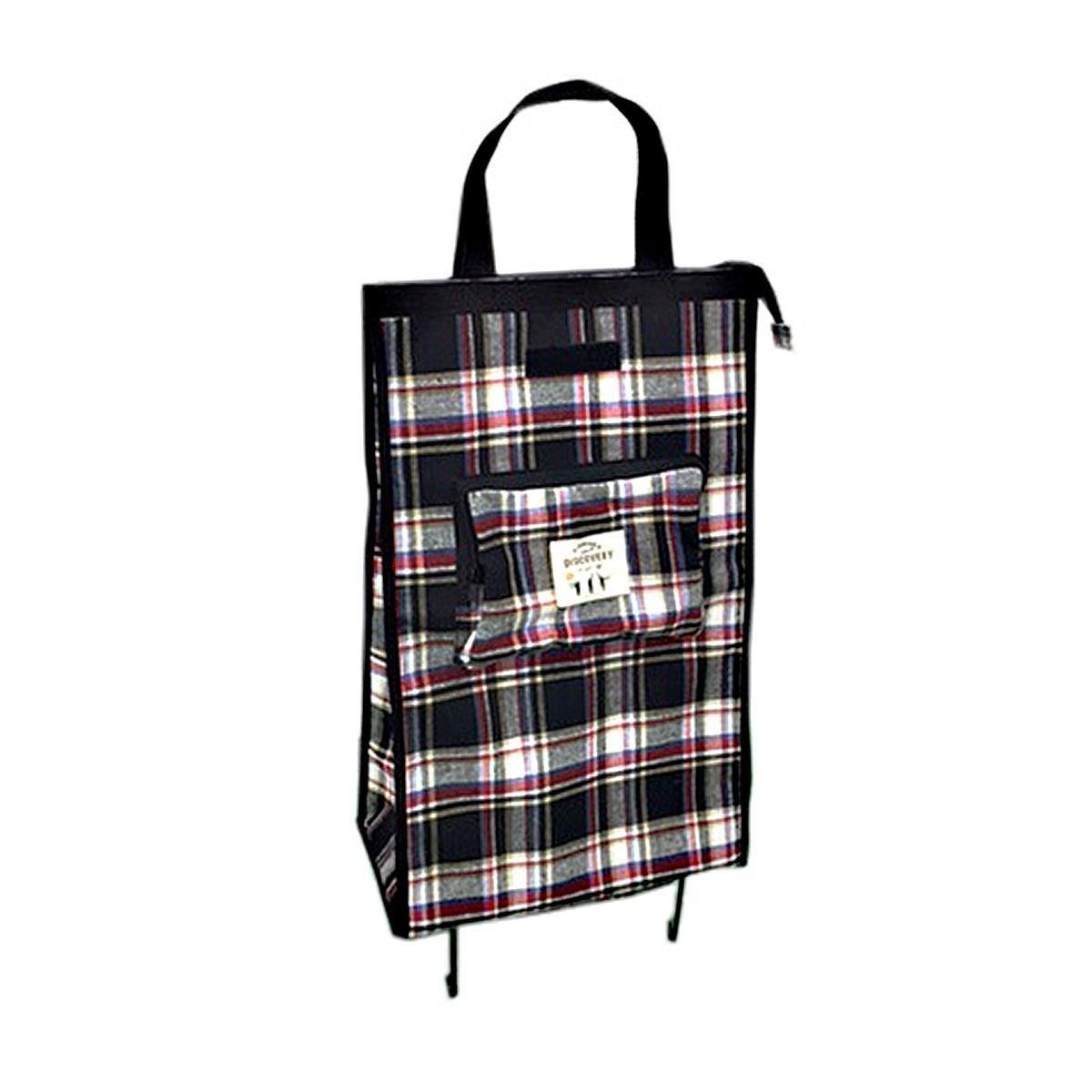 ショッピングカート おしゃれ 折りたたみ 4輪 軽量 シルバーカー 保冷 ショッピングキャリー お買い物バッグ キャリーバッグ お買い物カート 大容量 | ブランド登録なし | 01