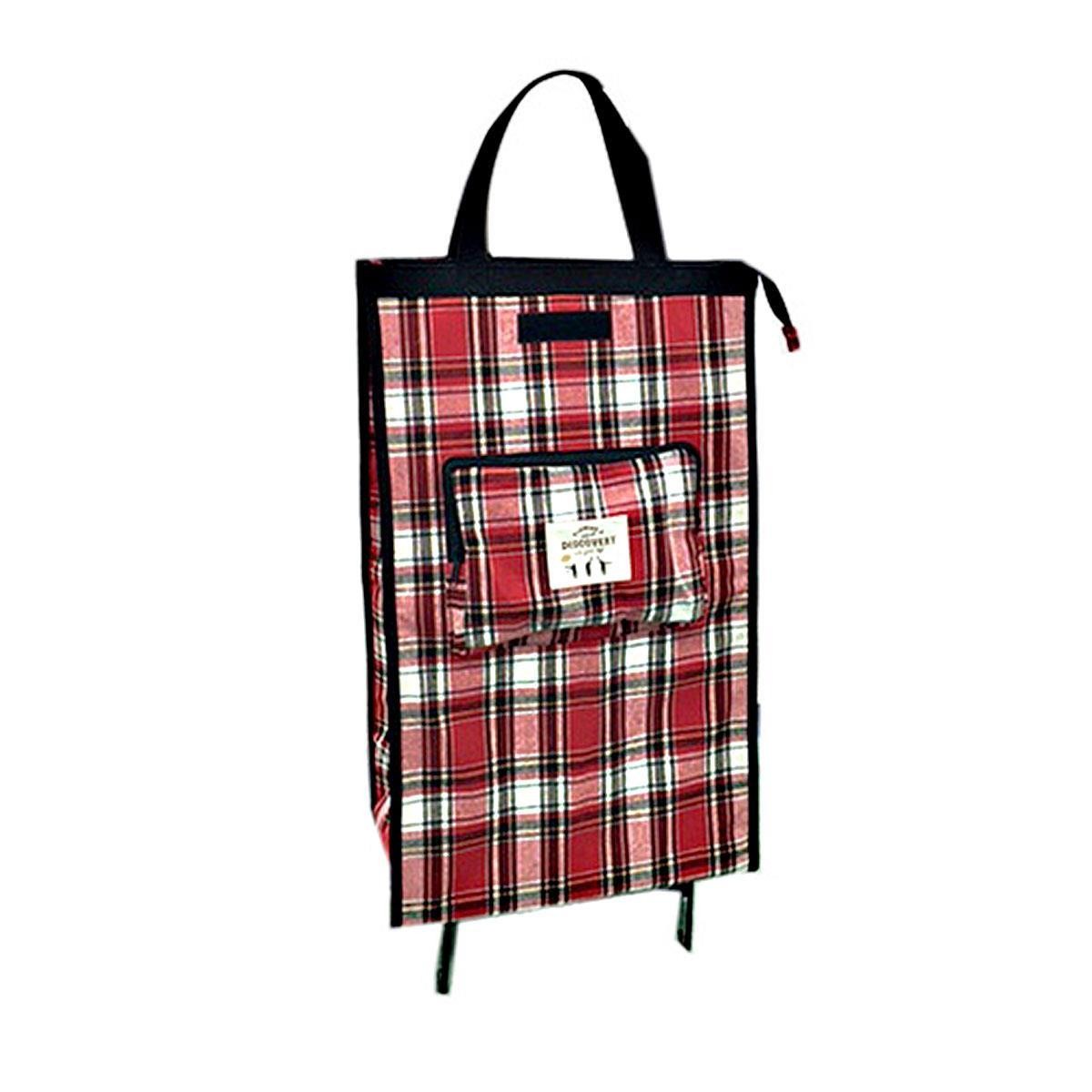 ショッピングカート おしゃれ 折りたたみ 4輪 軽量 シルバーカー 保冷 ショッピングキャリー お買い物バッグ キャリーバッグ お買い物カート 大容量 | ブランド登録なし | 02