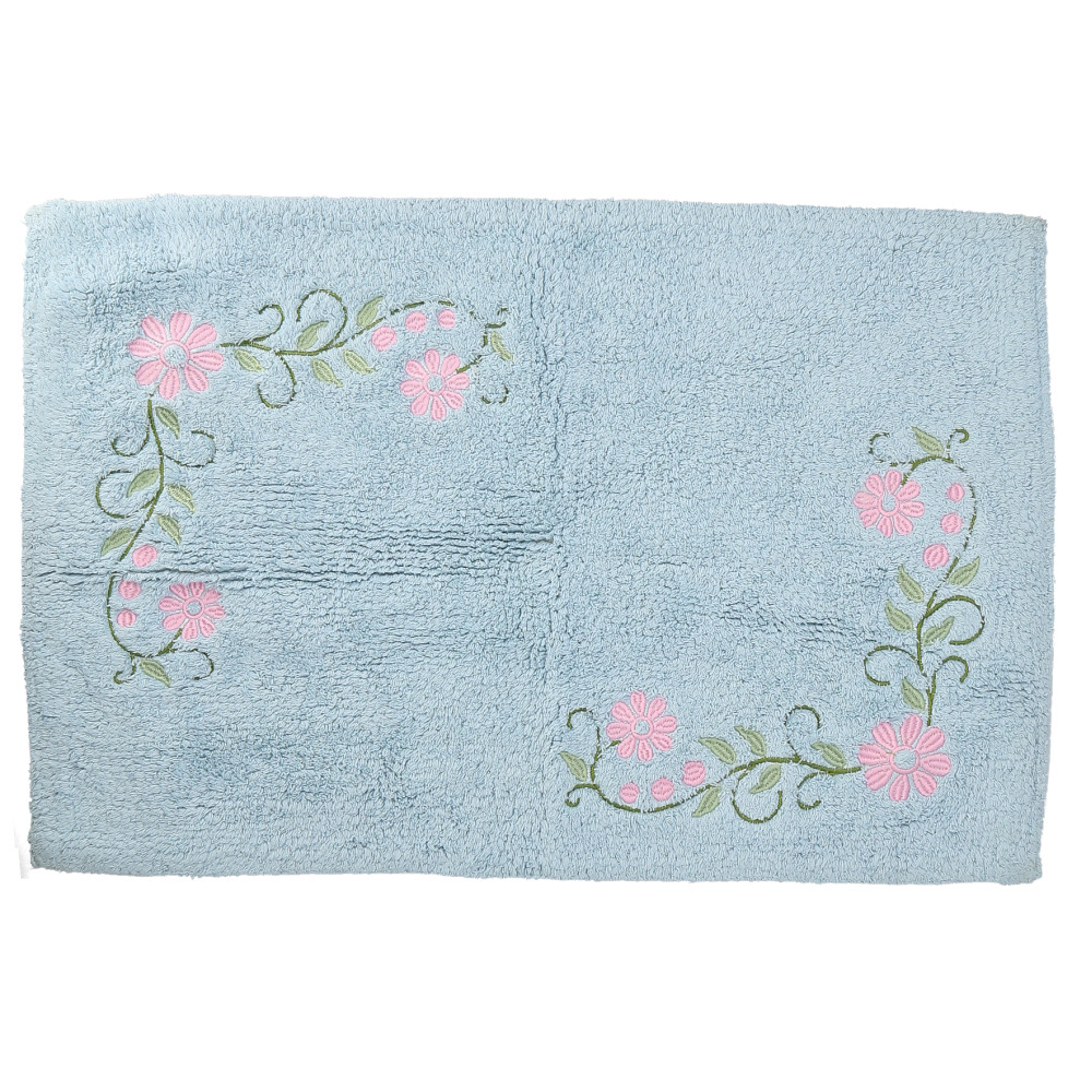 バスマット 通販バスマット コットン 足拭きマット 綿100 洗える 70cm バス用品 バスルーム おしゃれ かわいい フラワー 花柄 45×70 厚手 浴室 雑貨 バスマット | BACKYARD FAMILY | 08