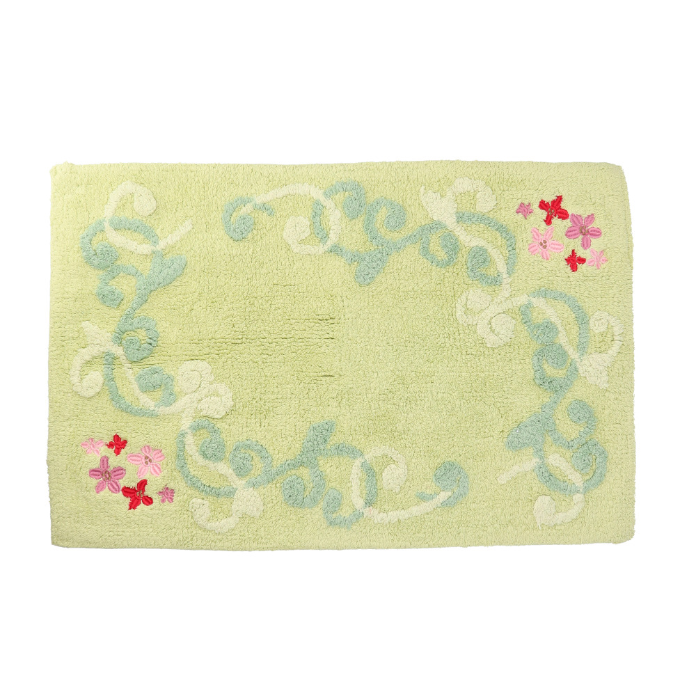 バスマット 通販バスマット コットン 足拭きマット 綿100 洗える 70cm バス用品 バスルーム おしゃれ かわいい フラワー 花柄 45×70 厚手 浴室 雑貨 バスマット | BACKYARD FAMILY | 07