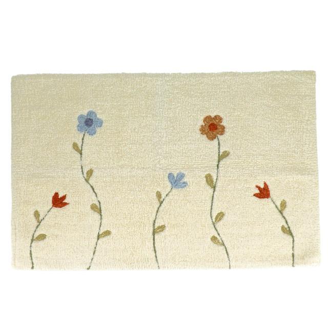 バスマット 通販バスマット コットン 足拭きマット 綿100 洗える 70cm バス用品 バスルーム おしゃれ かわいい フラワー 花柄 45×70 厚手 浴室 雑貨 バスマット | BACKYARD FAMILY | 01