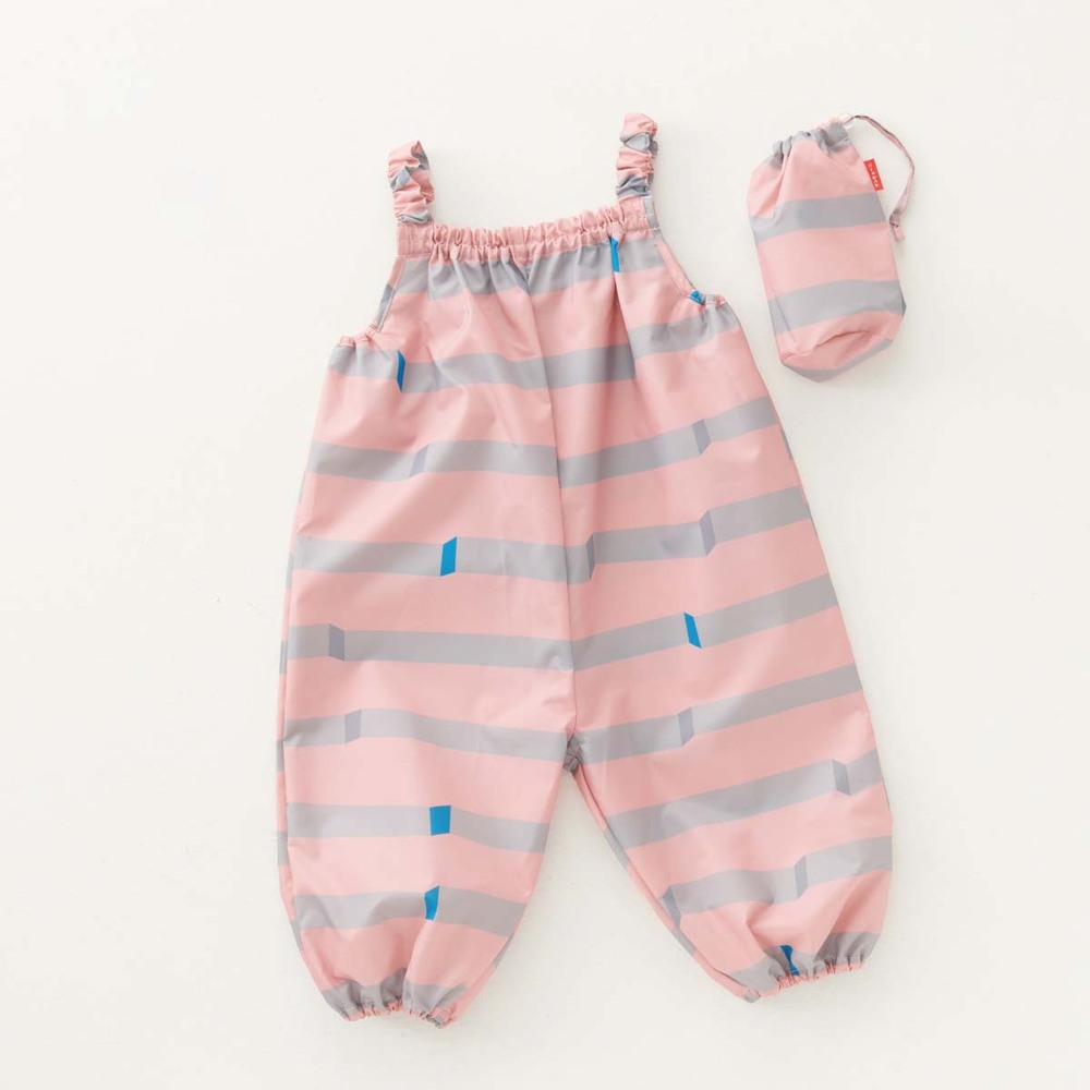 三国 mikuni 通販mikuni 三国 ジャンプスーツ ベビー プレイウェア プレイウエア 遊び着 お砂場着 オールインワン レインコート レインウェア 巾着つき | 392 plus m | 01