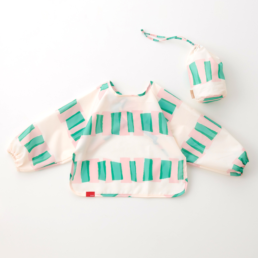 三国 mikuni 通販mikuni 三国 スモック キッズ 汚れカバー エプロン スモックエプロン お洋服カバー 巾着つき 汚れ防止 お食事 食事 ランチ お手入れ簡単 撥水 | 392 plus m | 05