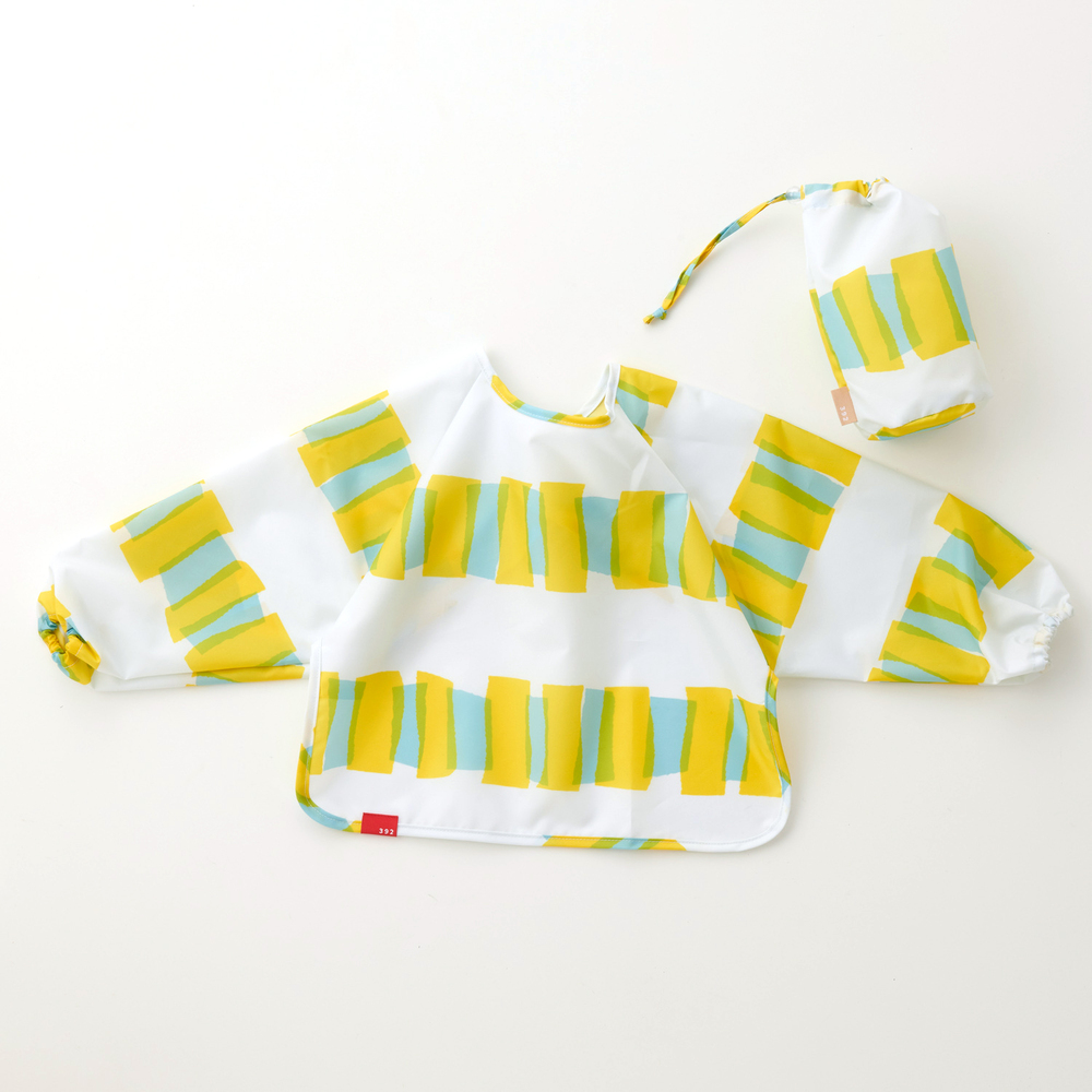 三国 mikuni 通販mikuni 三国 スモック キッズ 汚れカバー エプロン スモックエプロン お洋服カバー 巾着つき 汚れ防止 お食事 食事 ランチ お手入れ簡単 撥水 | 392 plus m | 04