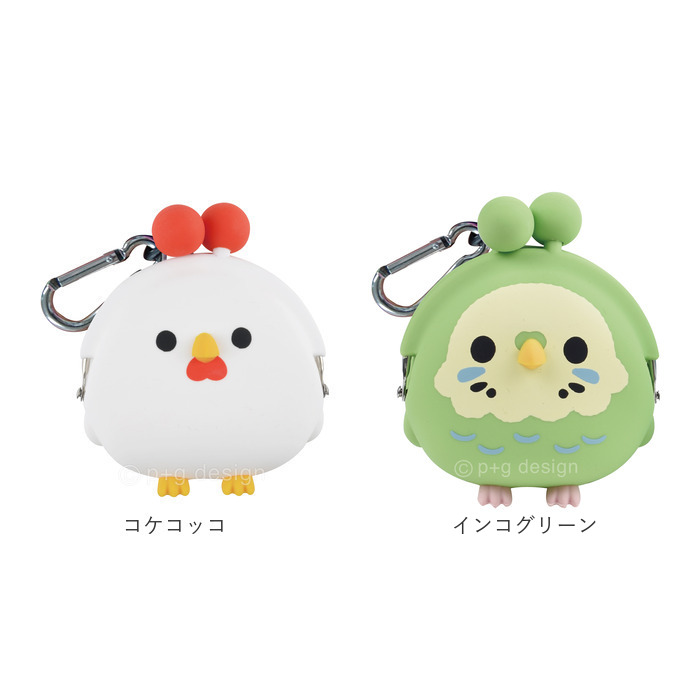 p+g design シリコン がま口 キャラクター 通販 シリコンポーチ がま口